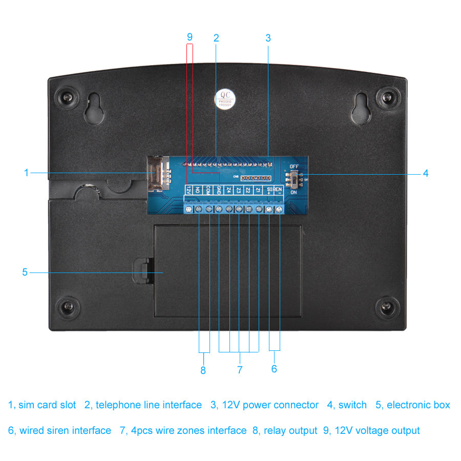 Sistema de alarme sem fio Home Security, Wi-Fi, GSM, detector de sensor de movimento, compatível com Alexa e Google, Tuya Smart Life APP